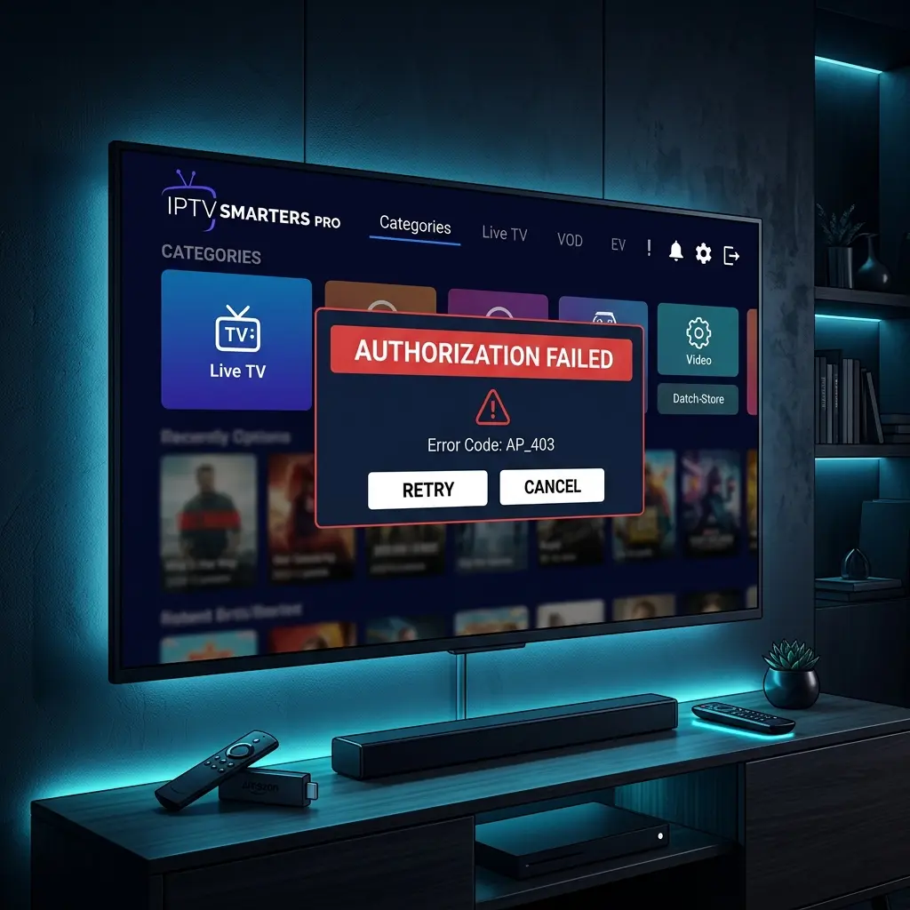 How to fix IPTV Smarters Failed to Authorize error guide